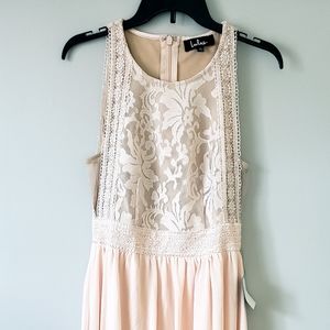 Lulus Forever and Always Blush Pink Maxi Dress